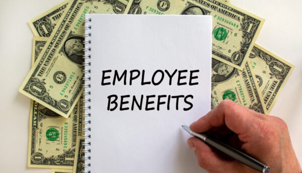 explain how employee benefits affect total employment compensation.