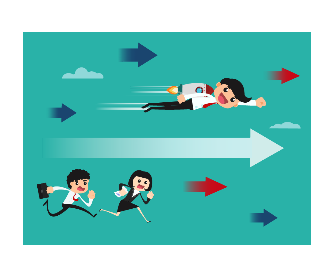 Moving forward, faster