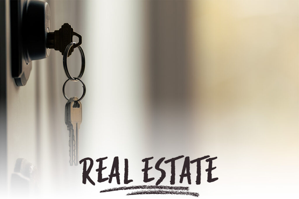 set of keys hanging from door lock