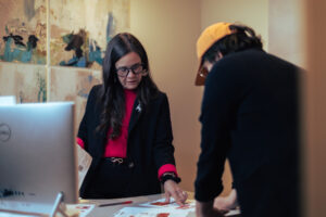 an hr leader giving guidance to a subordinate