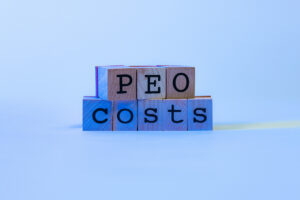 block letters that spell peo costs